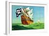 Pirate Ship-Anton K. Skillin-Framed Art Print