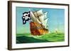 Pirate Ship-Anton K. Skillin-Framed Art Print