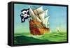 Pirate Ship-Anton K. Skillin-Framed Stretched Canvas