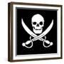 Pirate Skull-oculo-Framed Art Print