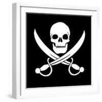 Pirate Skull-oculo-Framed Art Print