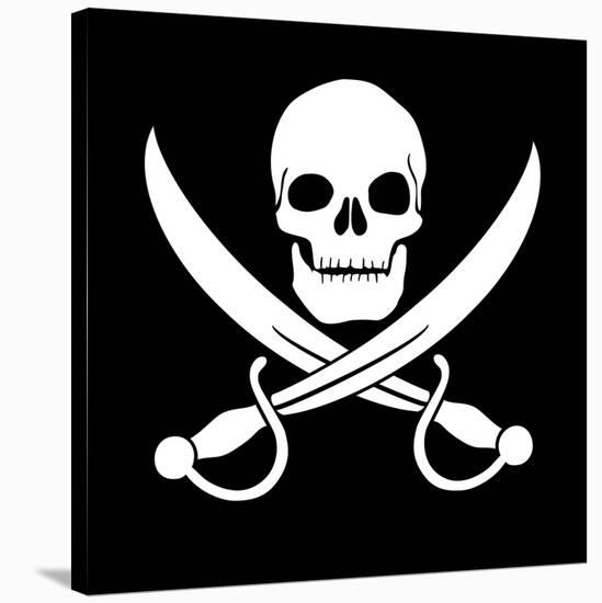 Pirate Skull-oculo-Stretched Canvas