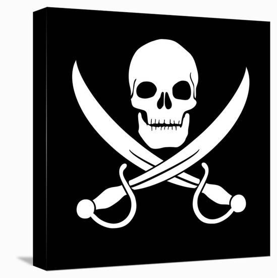 Pirate Skull-oculo-Stretched Canvas