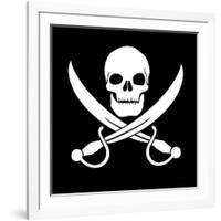 Pirate Skull-oculo-Framed Premium Giclee Print