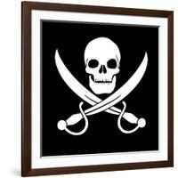 Pirate Skull-oculo-Framed Premium Giclee Print