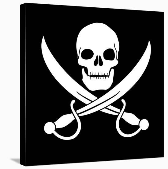 Pirate Skull-oculo-Stretched Canvas