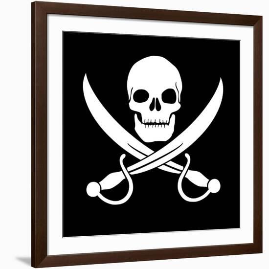 Pirate Skull-oculo-Framed Art Print