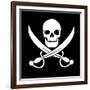 Pirate Skull-oculo-Framed Art Print