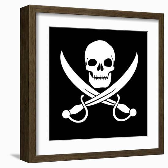 Pirate Skull-oculo-Framed Art Print