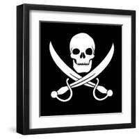 Pirate Skull-oculo-Framed Art Print