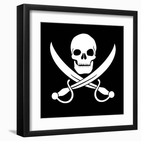 Pirate Skull-oculo-Framed Art Print