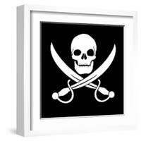 Pirate Skull-oculo-Framed Art Print