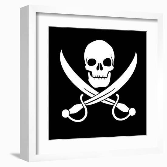 Pirate Skull-oculo-Framed Art Print