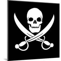 Pirate Skull-oculo-Mounted Art Print