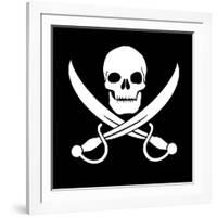 Pirate Skull-oculo-Framed Art Print