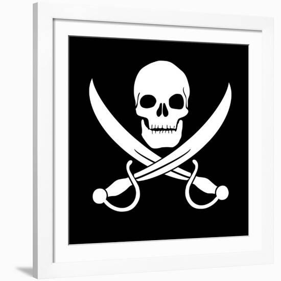 Pirate Skull-oculo-Framed Art Print