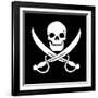 Pirate Skull-oculo-Framed Art Print