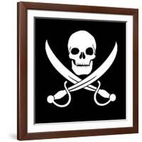 Pirate Skull-oculo-Framed Art Print