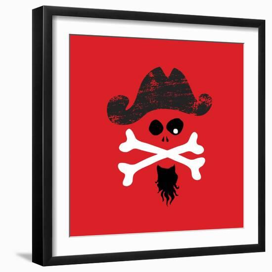 Pirate Skull-null-Framed Giclee Print