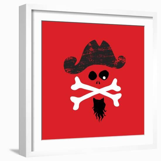 Pirate Skull-null-Framed Giclee Print