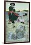 Pirate William Kidd Burying Treasure on Oak Island-Howard Pyle-Framed Giclee Print