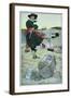 Pirate William Kidd Burying Treasure on Oak Island-Howard Pyle-Framed Giclee Print