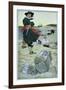 Pirate William Kidd Burying Treasure on Oak Island-Howard Pyle-Framed Giclee Print