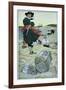 Pirate William Kidd Burying Treasure on Oak Island-Howard Pyle-Framed Giclee Print