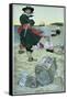 Pirate William Kidd Burying Treasure on Oak Island-Howard Pyle-Framed Stretched Canvas