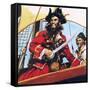 Pirate-English School-Framed Stretched Canvas