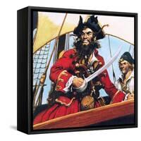 Pirate-English School-Framed Stretched Canvas