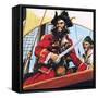 Pirate-English School-Framed Stretched Canvas