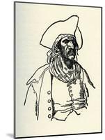 Pirate-Howard Pyle-Mounted Giclee Print