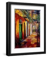 Pirates Alley By Night-Diane Millsap-Framed Art Print