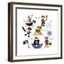 Pirates and Ships-Erin Clark-Framed Giclee Print