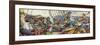 Pirates Attacking a Spanish Galleon-Mike White-Framed Giclee Print