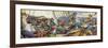 Pirates Attacking a Spanish Galleon-Mike White-Framed Giclee Print