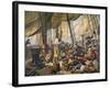Pirates Attempting to Foil a Us Navy Ship by Posing as an Innocent Merchant Vessel-null-Framed Giclee Print
