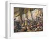 Pirates Attempting to Foil a Us Navy Ship by Posing as an Innocent Merchant Vessel-null-Framed Giclee Print