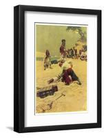 Pirates Disputing Who Shall be Captain-Howard Pyle-Framed Photographic Print