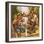 Pirates Eating Meat-Ron Embleton-Framed Giclee Print