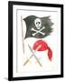 Pirates II on White-Jenaya Jackson-Framed Art Print