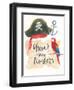 Pirates IV on White-Jenaya Jackson-Framed Art Print