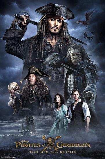 Pirates of the Caribbean 5 - Collage-null-Lamina Framed Poster