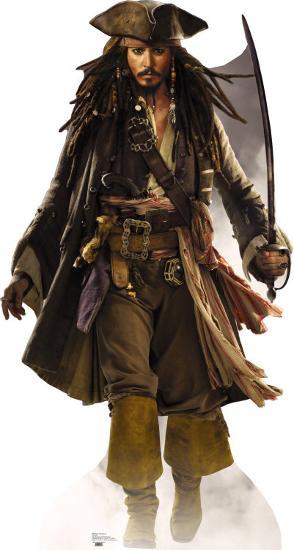 Pirates Of The Caribbean- Captain Jack Sparrow' Cardboard Cutouts |  AllPosters.com