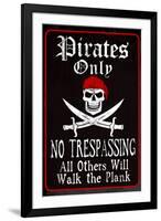 Pirates Only-null-Framed Art Print