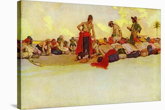 Pirates-Howard Pyle-Stretched Canvas