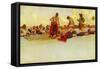 Pirates-Howard Pyle-Framed Stretched Canvas