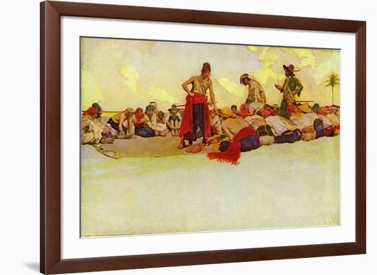 Pirates-Howard Pyle-Framed Giclee Print