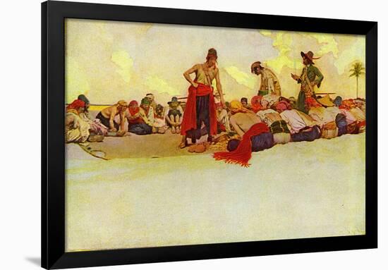 Pirates-Howard Pyle-Framed Giclee Print